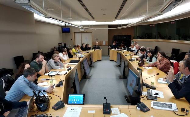 Imagen de una reunión del movimiento antiincineración en Bruselas. 