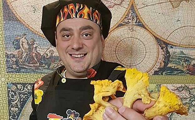 El cocinero berciano Juan Carlos Aldonza en una imagen de Facebook.