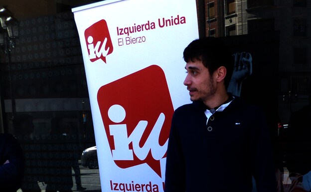 Javier Arias, candidato de IU a la Alcaldía de Ponferrada. 