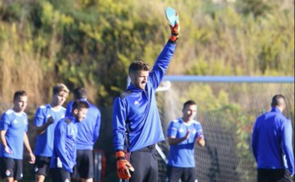 Uno de los últimos entrenamientos de la Ponferradina.