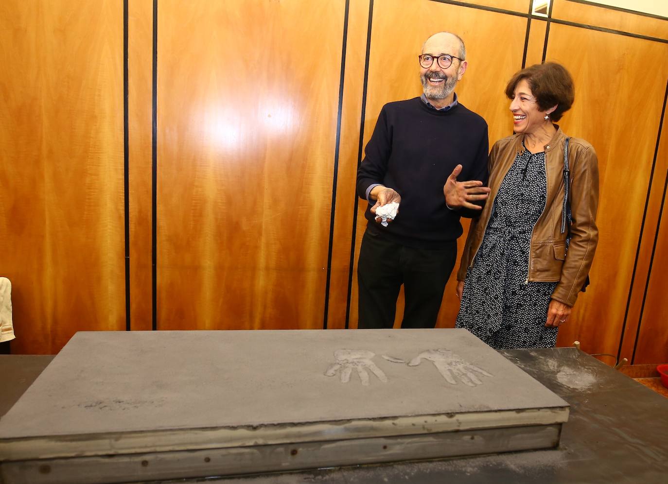 Fotos: Miguel Rellán deja huella en Ponferrada