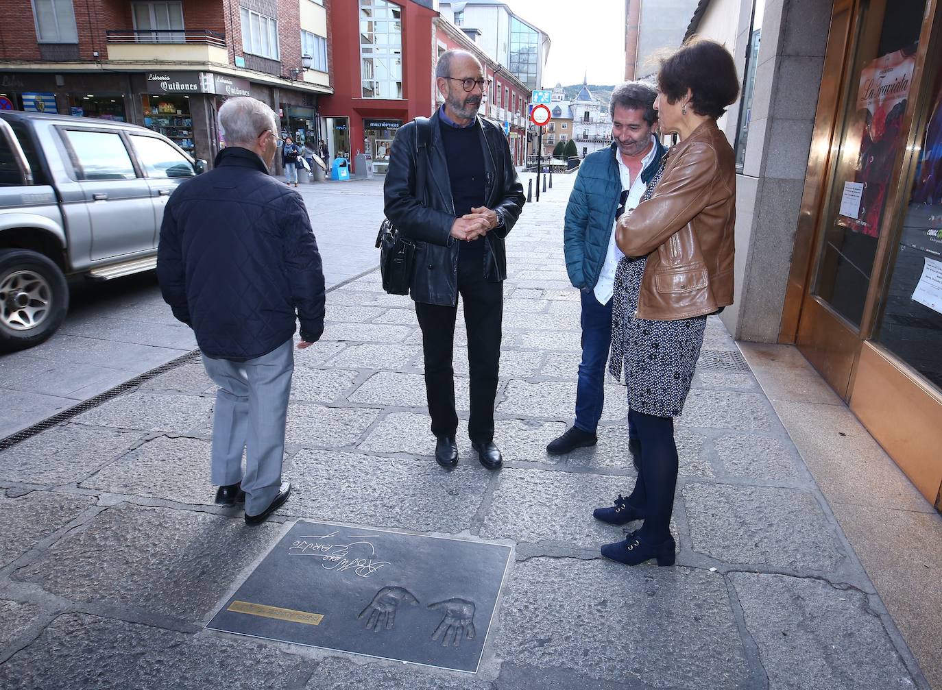 Fotos: Miguel Rellán deja huella en Ponferrada