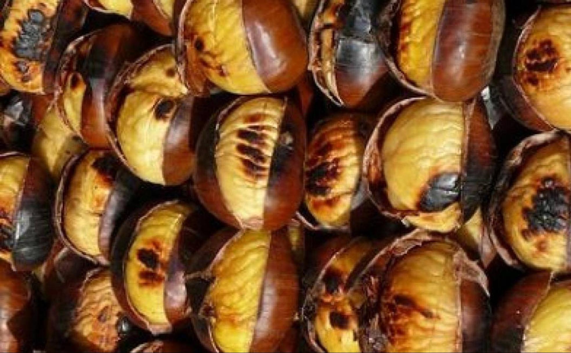 Castañas asadas.