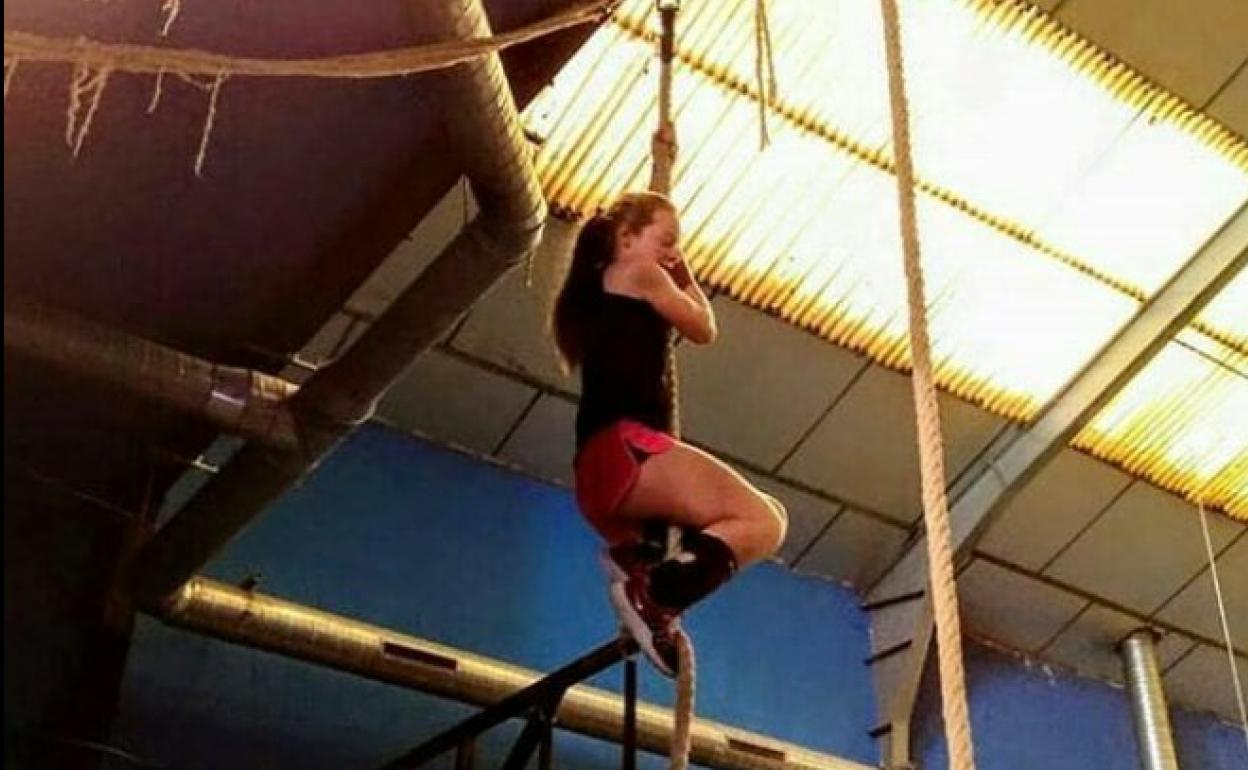 La joven deportista berciana Alba Jorge.