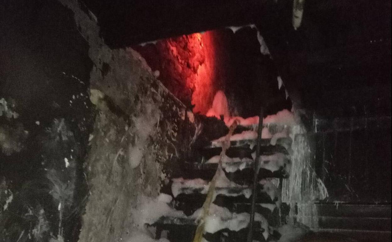 Imagen del incendio.