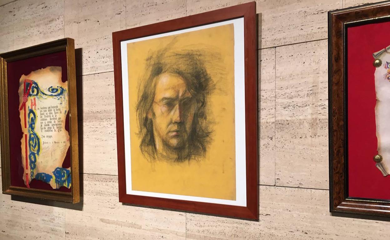 Obras de Ángel Ruiz en el Museo del Bierzo de Ponferrada.