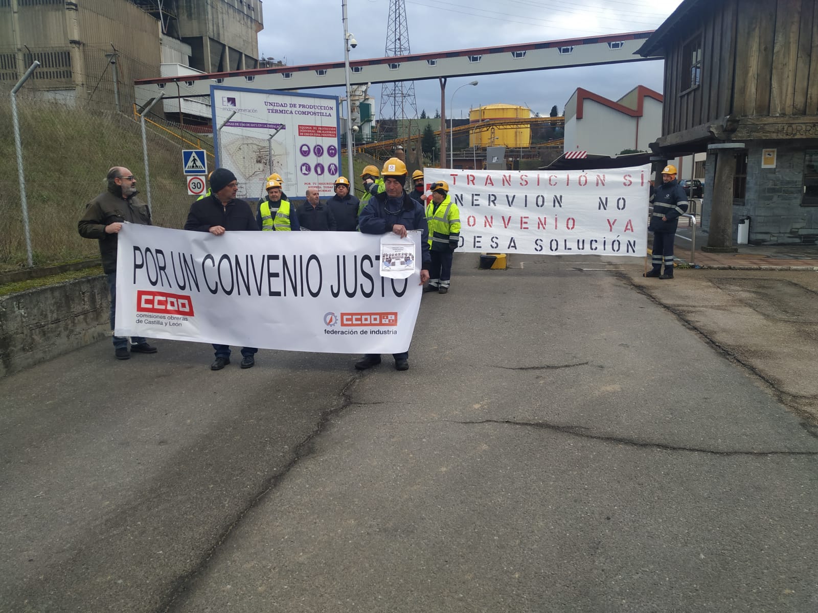 Fotos: Manifestación de los trabajaores de Nervión Industries en Compostilla