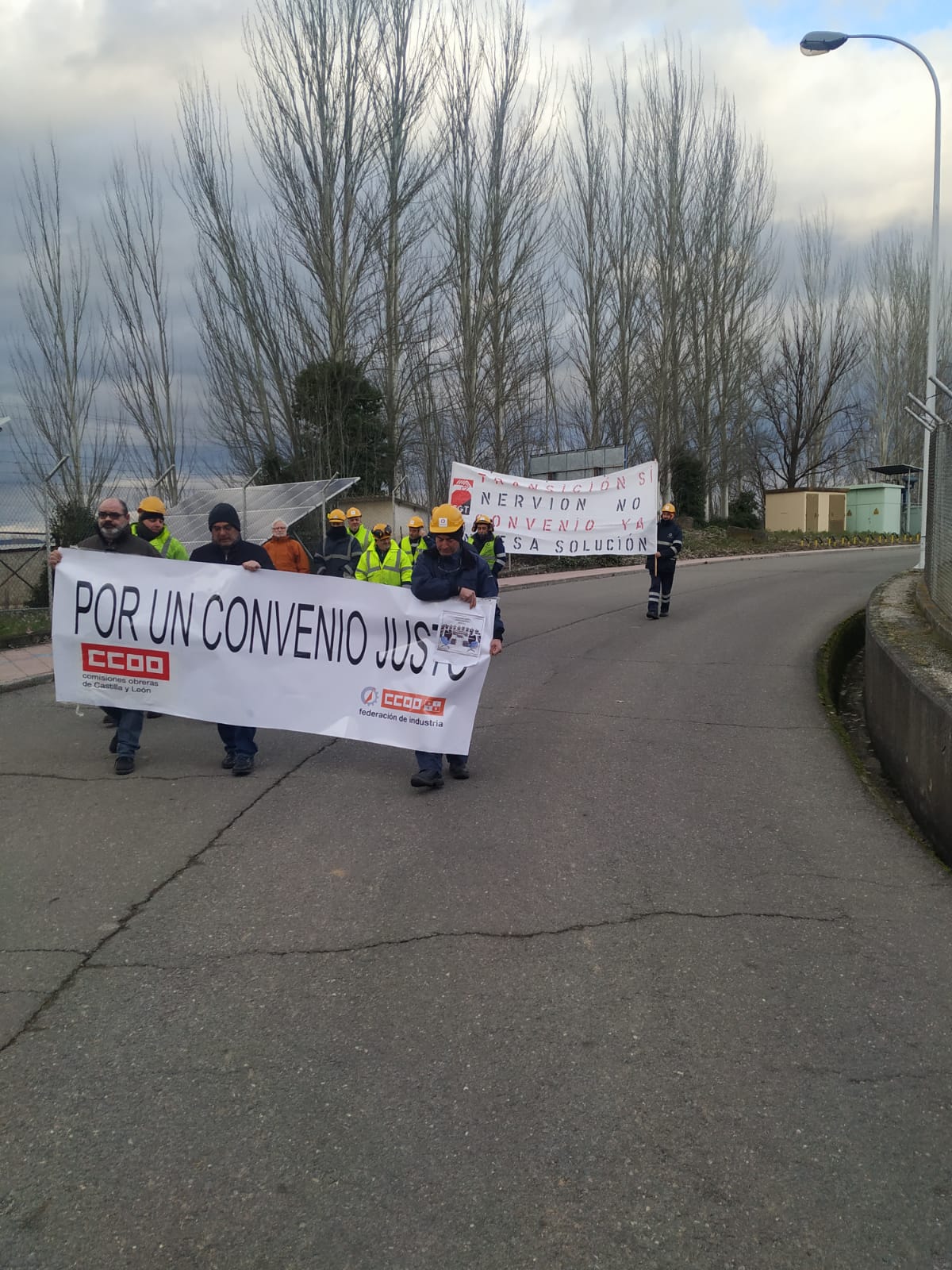 Fotos: Manifestación de los trabajaores de Nervión Industries en Compostilla