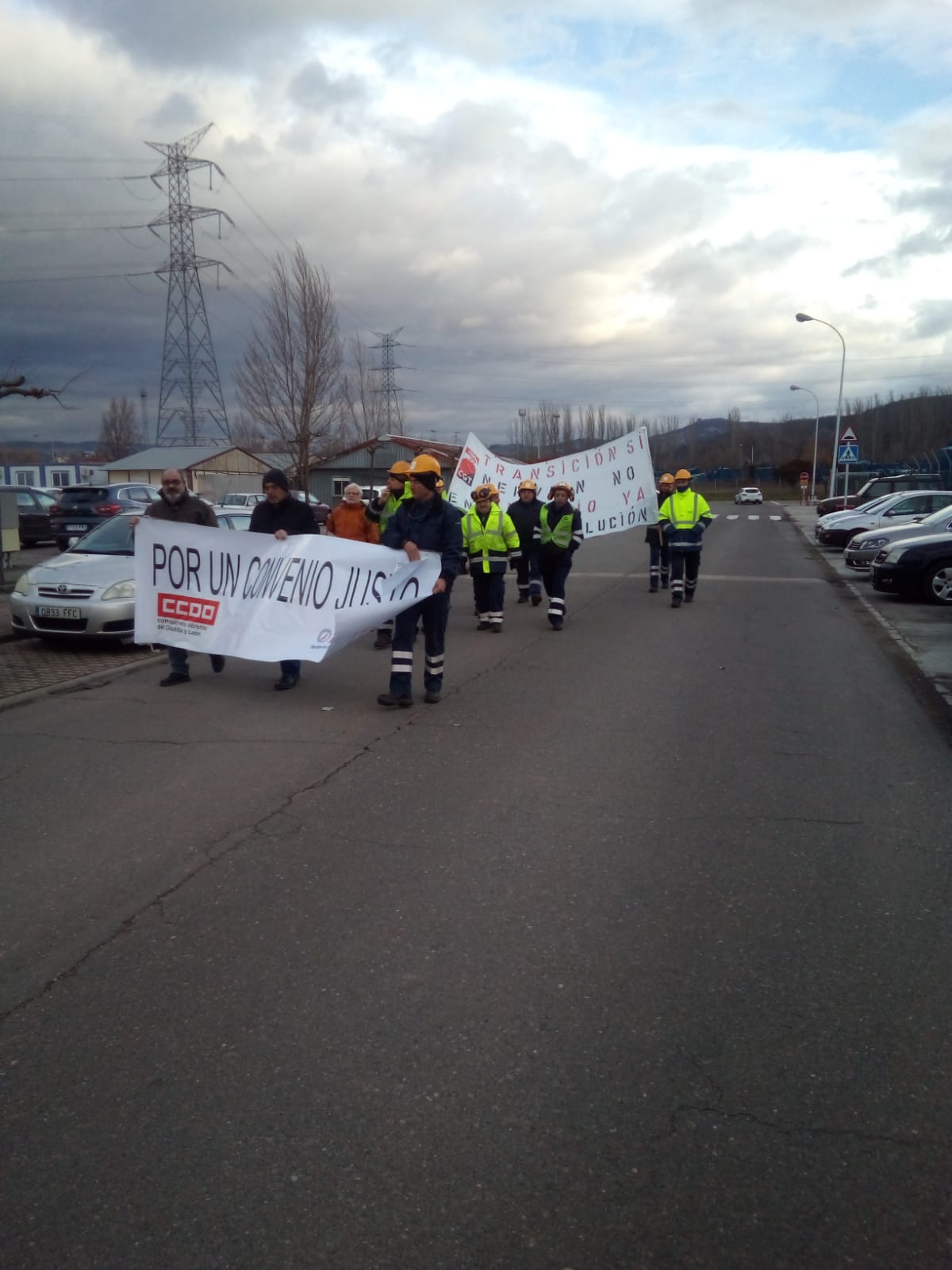 Fotos: Manifestación de los trabajaores de Nervión Industries en Compostilla