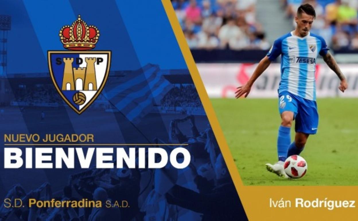 La Ponferradina da la bienvenida a Iván Rodríguez.