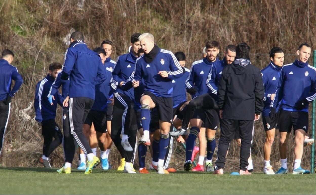 Entrenamiento de la Ponferradina.