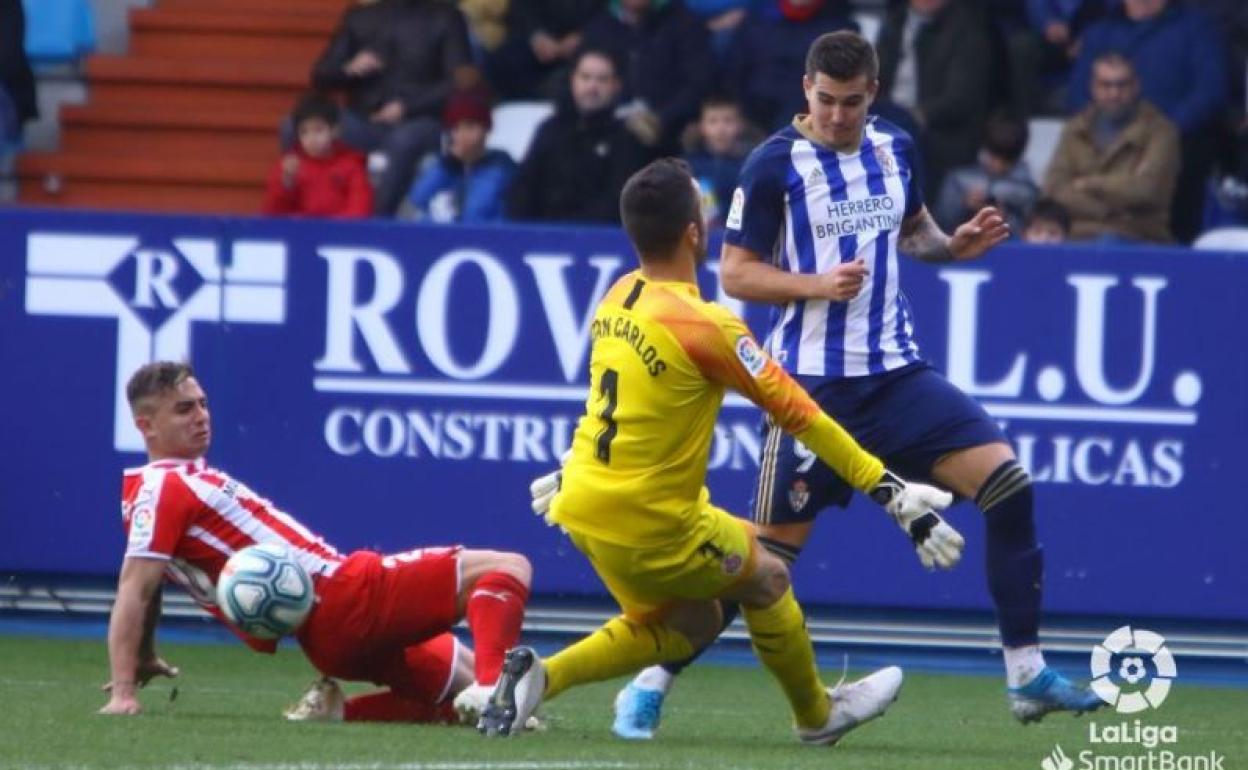 Montilivi, un terreno esquivo donde la Deportiva solo arrancó un empate