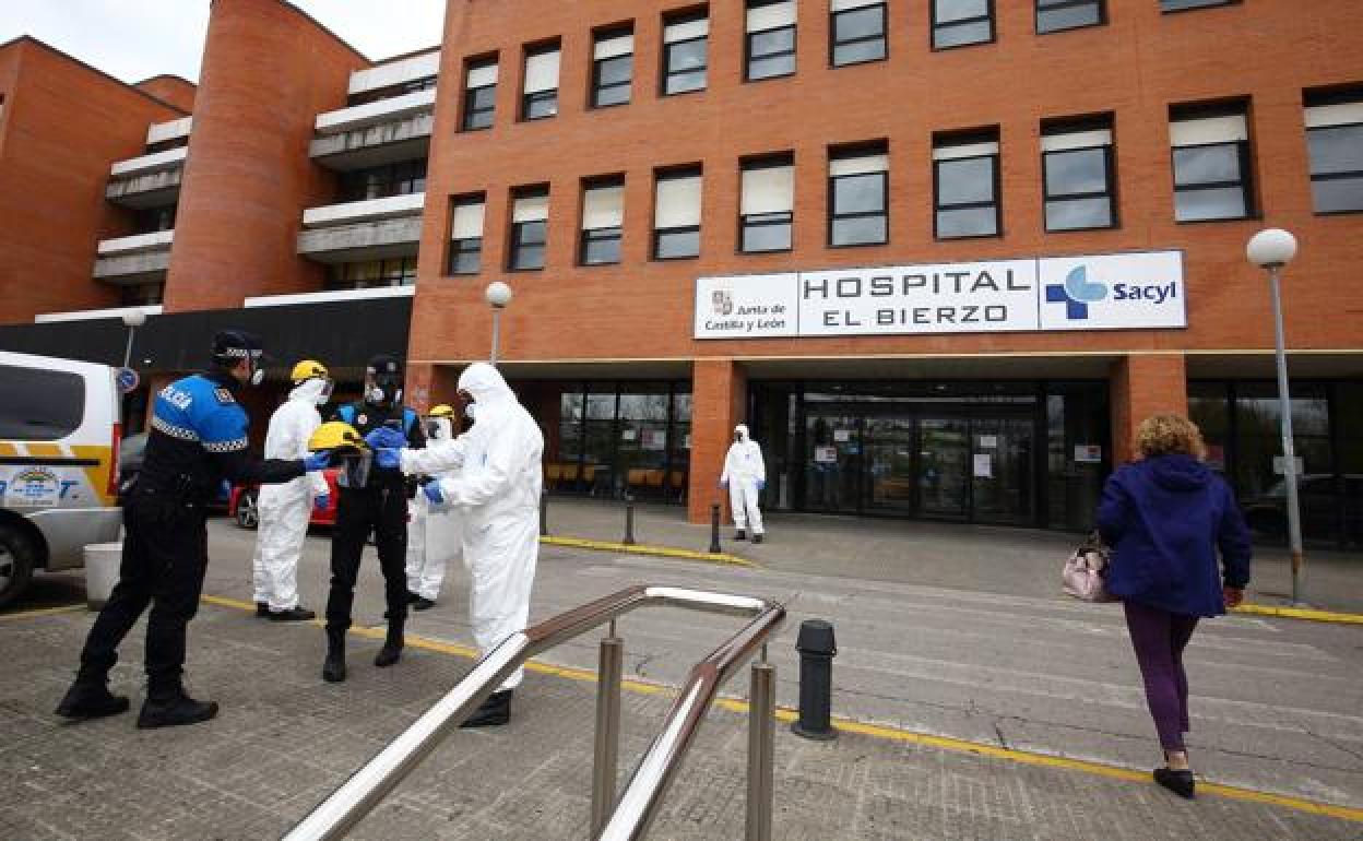 Hospital El Bierzo durante la crisis del coronavirus.