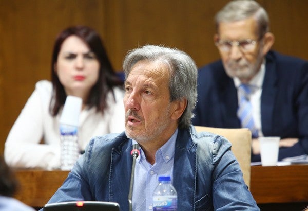 Pedro Muñoz, durante un pleno en Ponferrada.