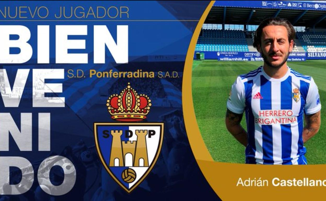 La Ponferradina incorpora a Adrián Castellano y Erik Morán