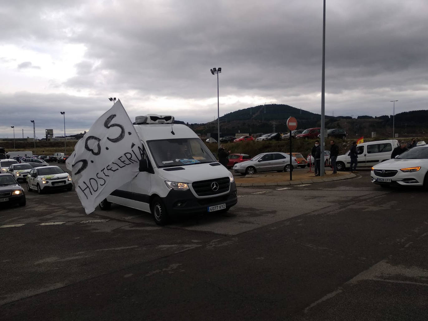 Fotos: Caravana fúnebre de la hostelería berciana