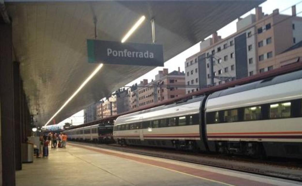 Estación de tren en Ponferrada.