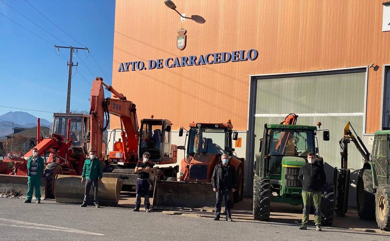 Maquinaria del Ayuntamiento de Carracedelo.