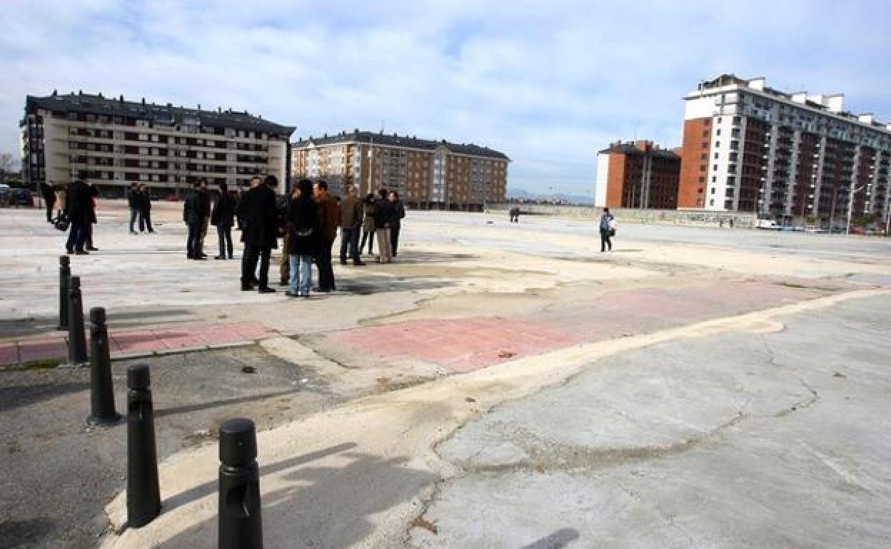 Imagen del solar que se iba a ceder para el Centro de Especialidades.