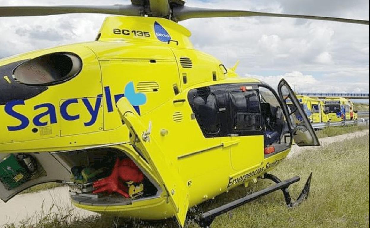 Helicóptero del Servicio de Emergencias 112 de Castilla y León.