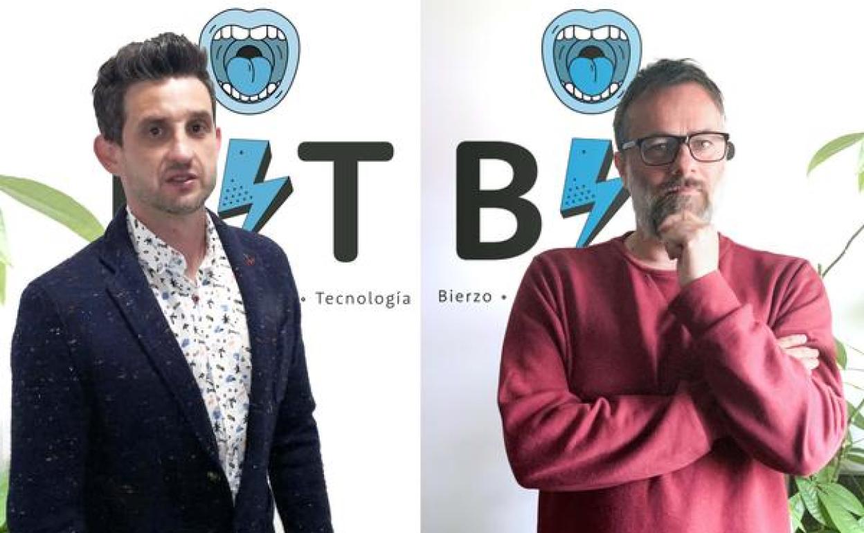 Antonio Atanasio (I) y Juan Luis Mastache, socios fundadores de la empresa Bierzo, Innovación y Tecnología (BiT), especializada en el desarrollo de aplicaciones conversacionales.