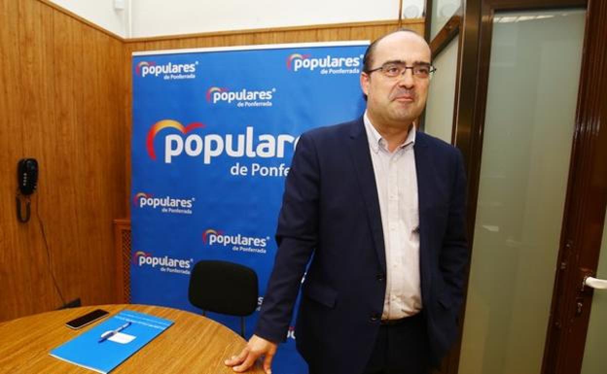 El portavoz del PP en el Ayuntamiento de Ponferrada, Marco Morala.