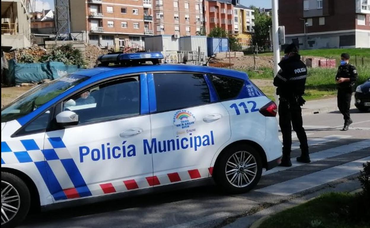 Control de la Policia Municipal de Ponferrada.