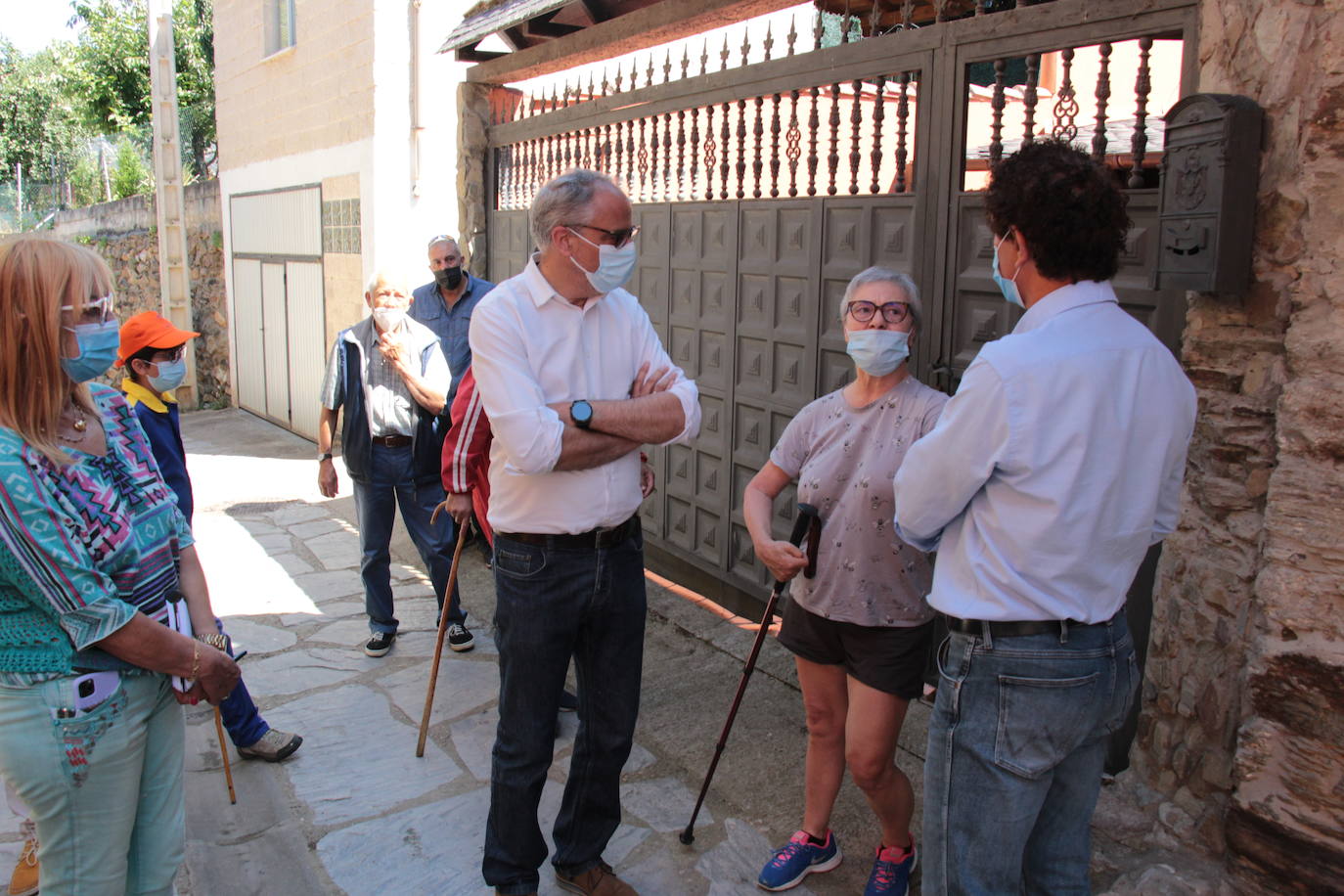 Fotos: Olegario Ramón visita Valdecañada y Santo Tomás de las Ollas