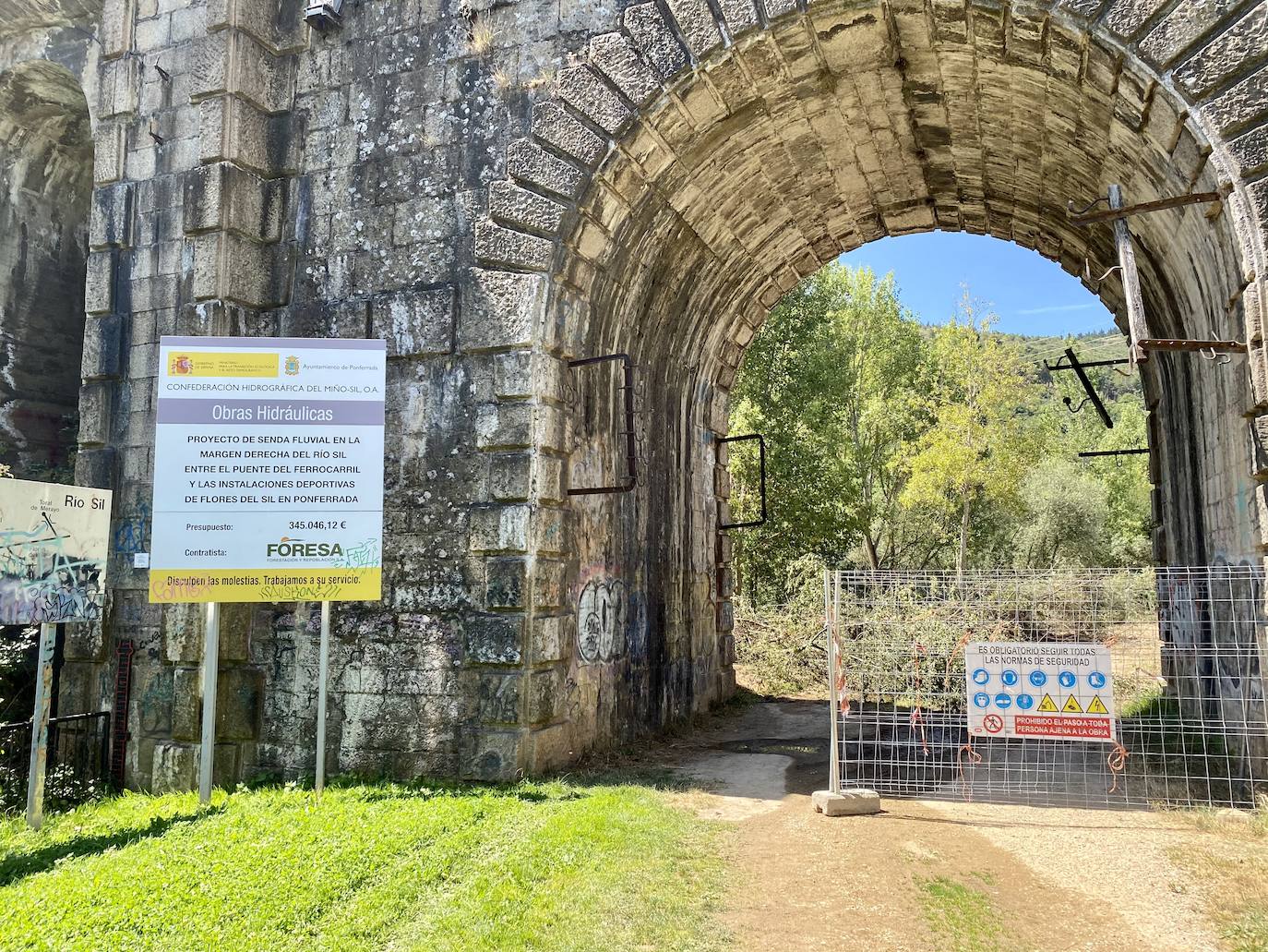 Fotos: Inicio de la segunda fase de la senda del Sil en Ponferrada