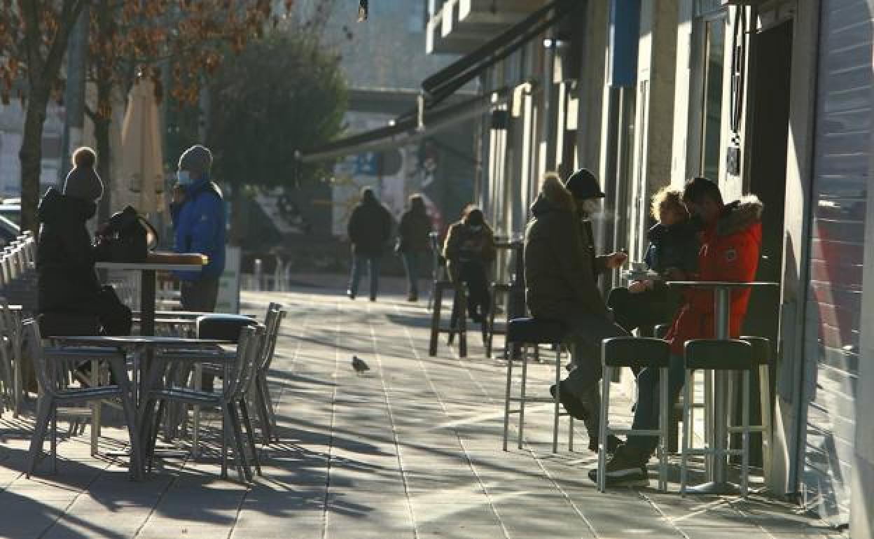 Terrazas en Ponferrada.
