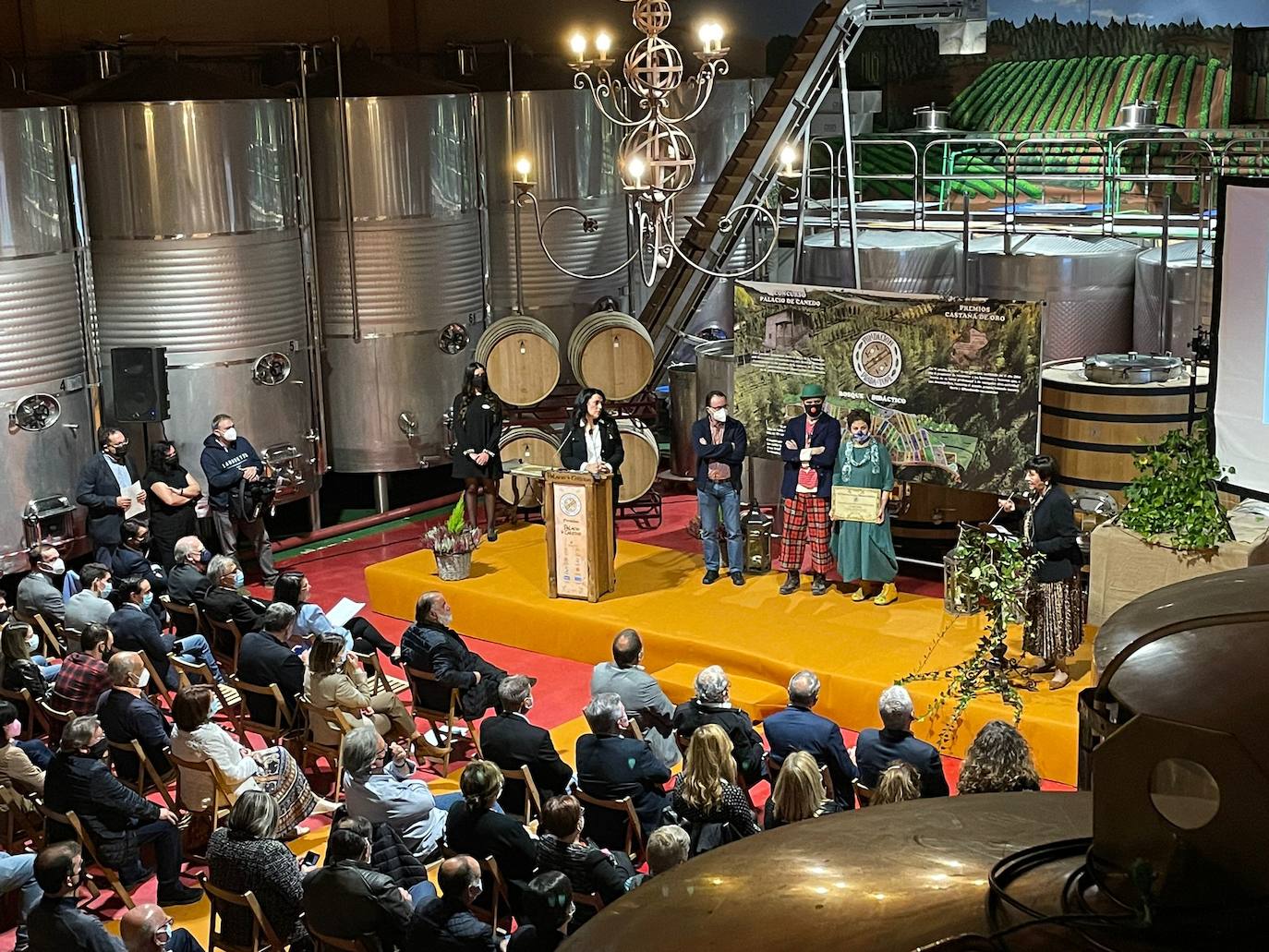 Premiados en la XII edición de los Premios 'Palacio de Canedo'.