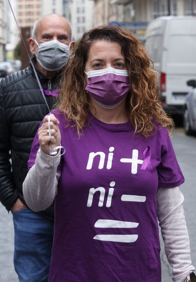 Concentración en Ponferrada con motivo del día contra la violencia de género.