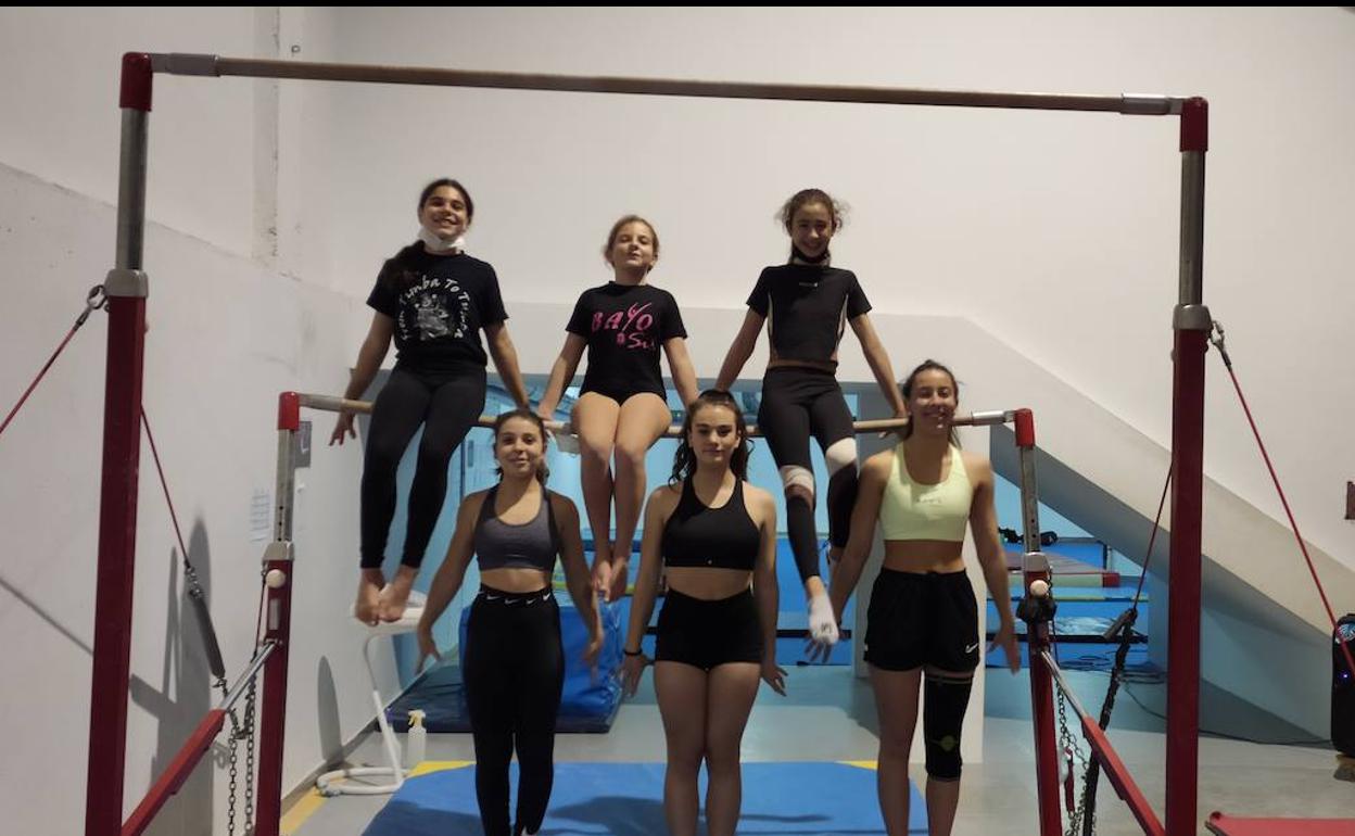 Imagen de las gimnastas participantes.