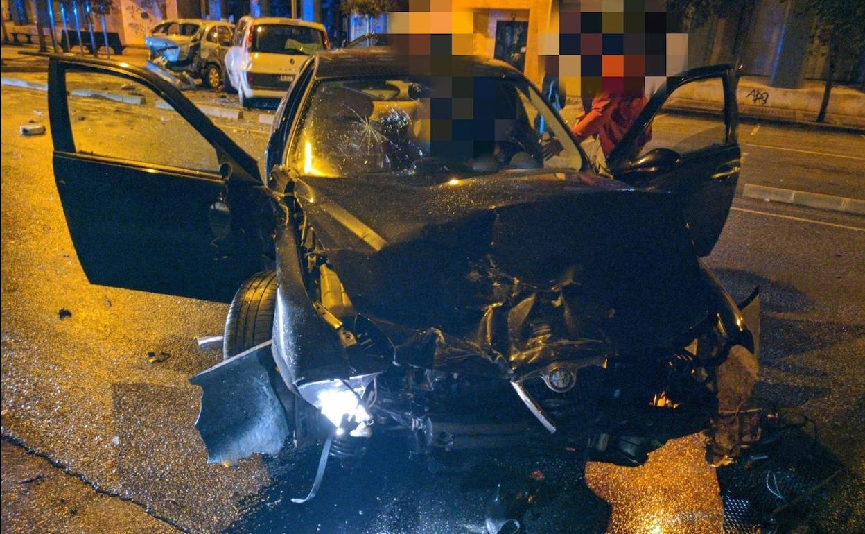 Imagen del vehículo que provocó el accidente.
