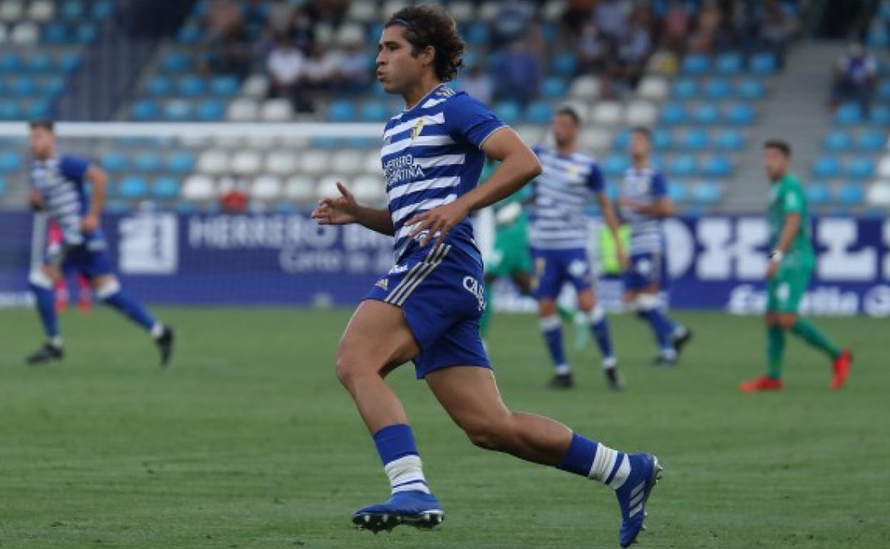 Juan Camilo Becerra, en un partido con la Deportiva.