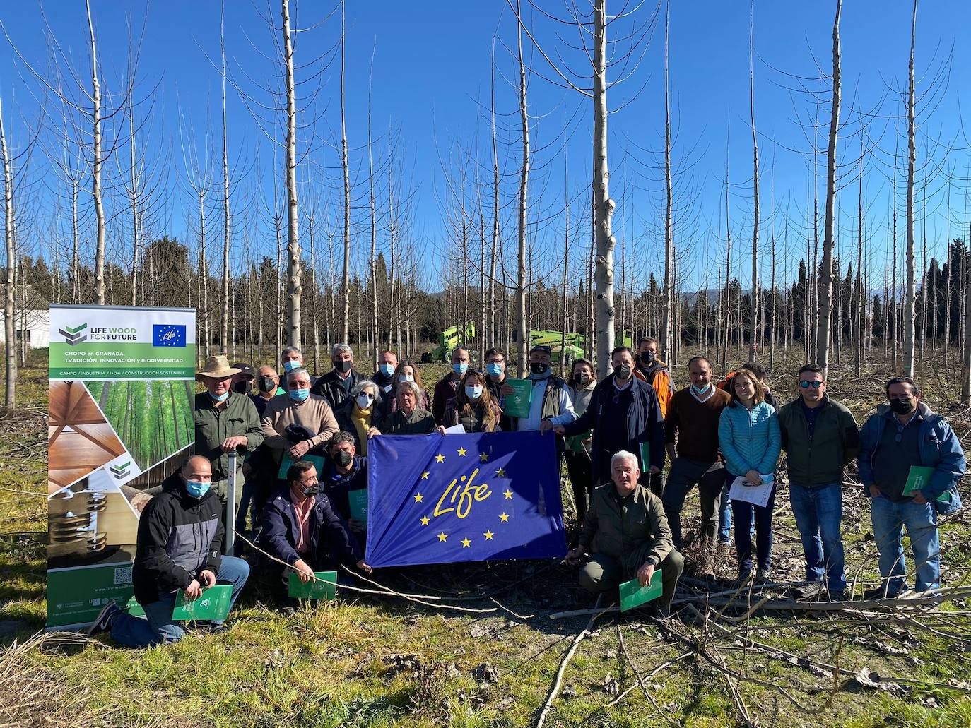 La EIAF presentó la app 'Chopo 4D' en la jornada del proyecto europeo 'LIFE Wood for Future' en Granada.