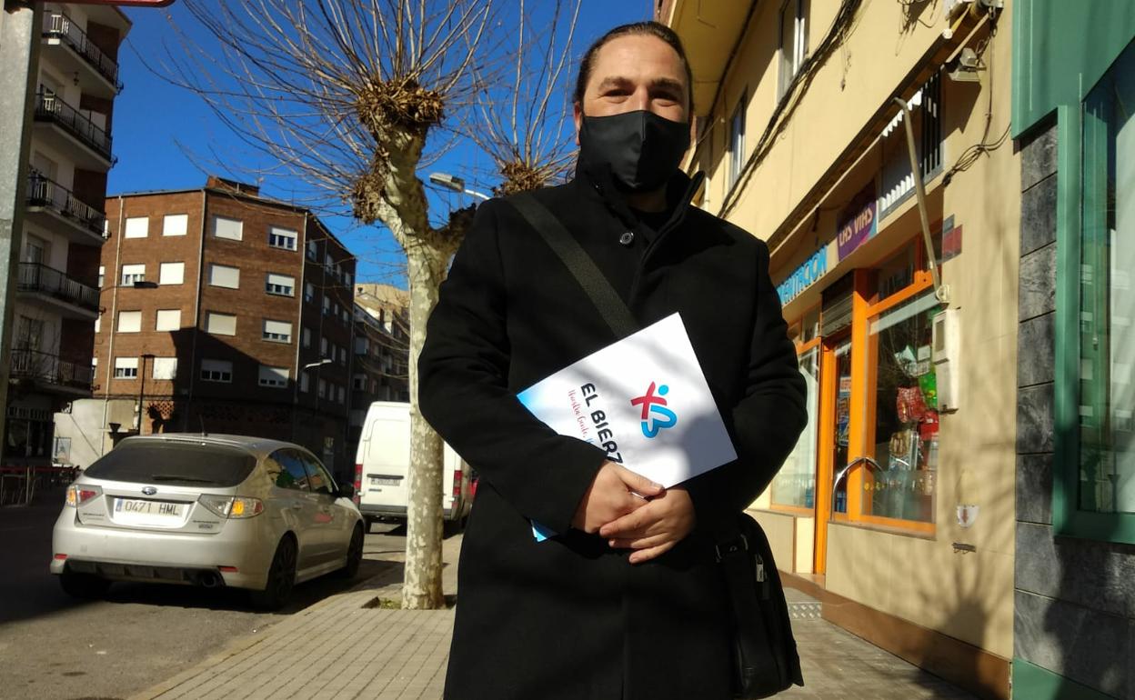 El candidato de Coalición por El Bierzo-El Bierzo Existe a las Cortes Automómicas, Raúl Rodríguez Canca.
