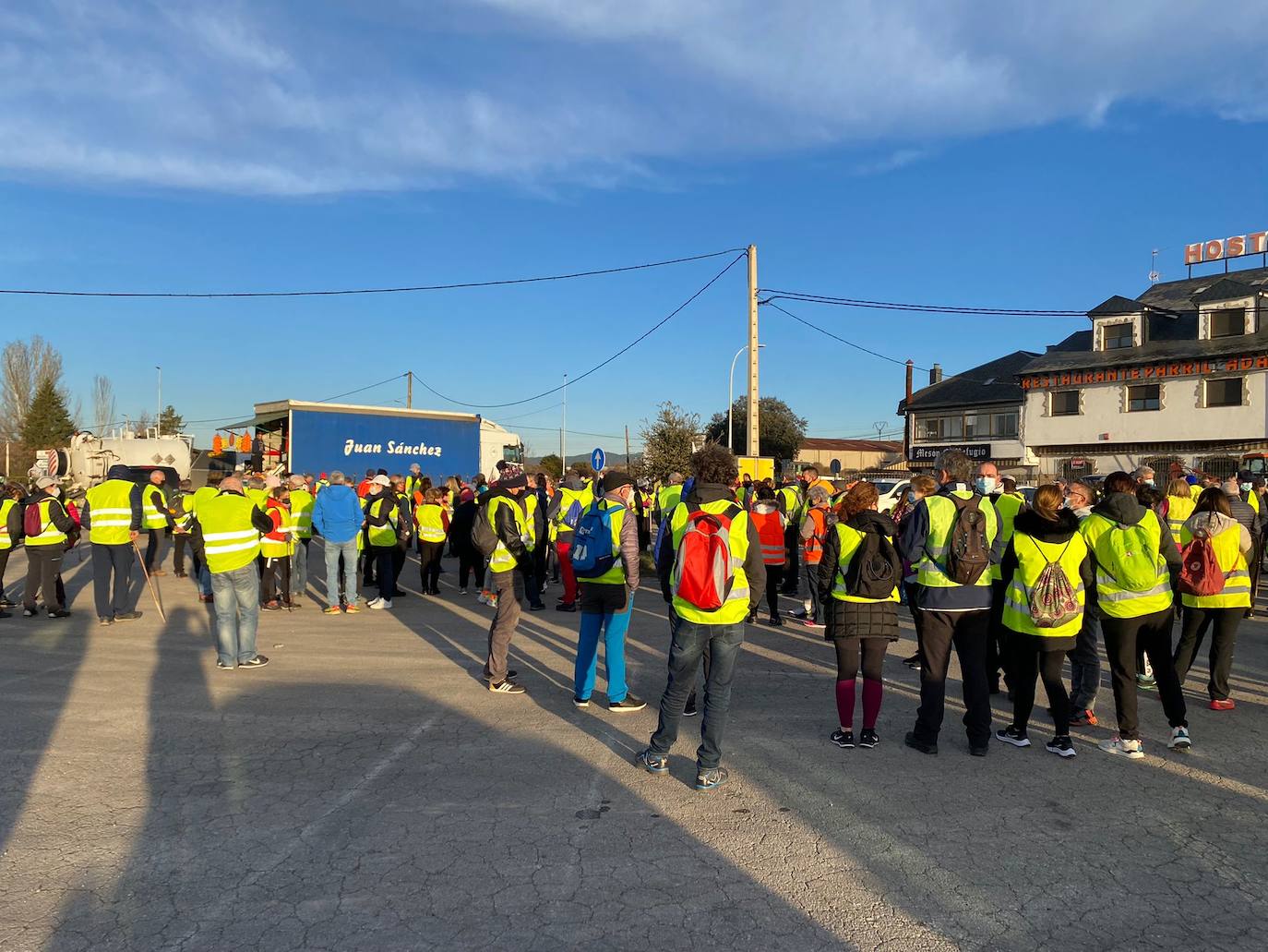 La 'marcha blanca' encara su última etapa entre Cubillos del Sil y Ponferrada.