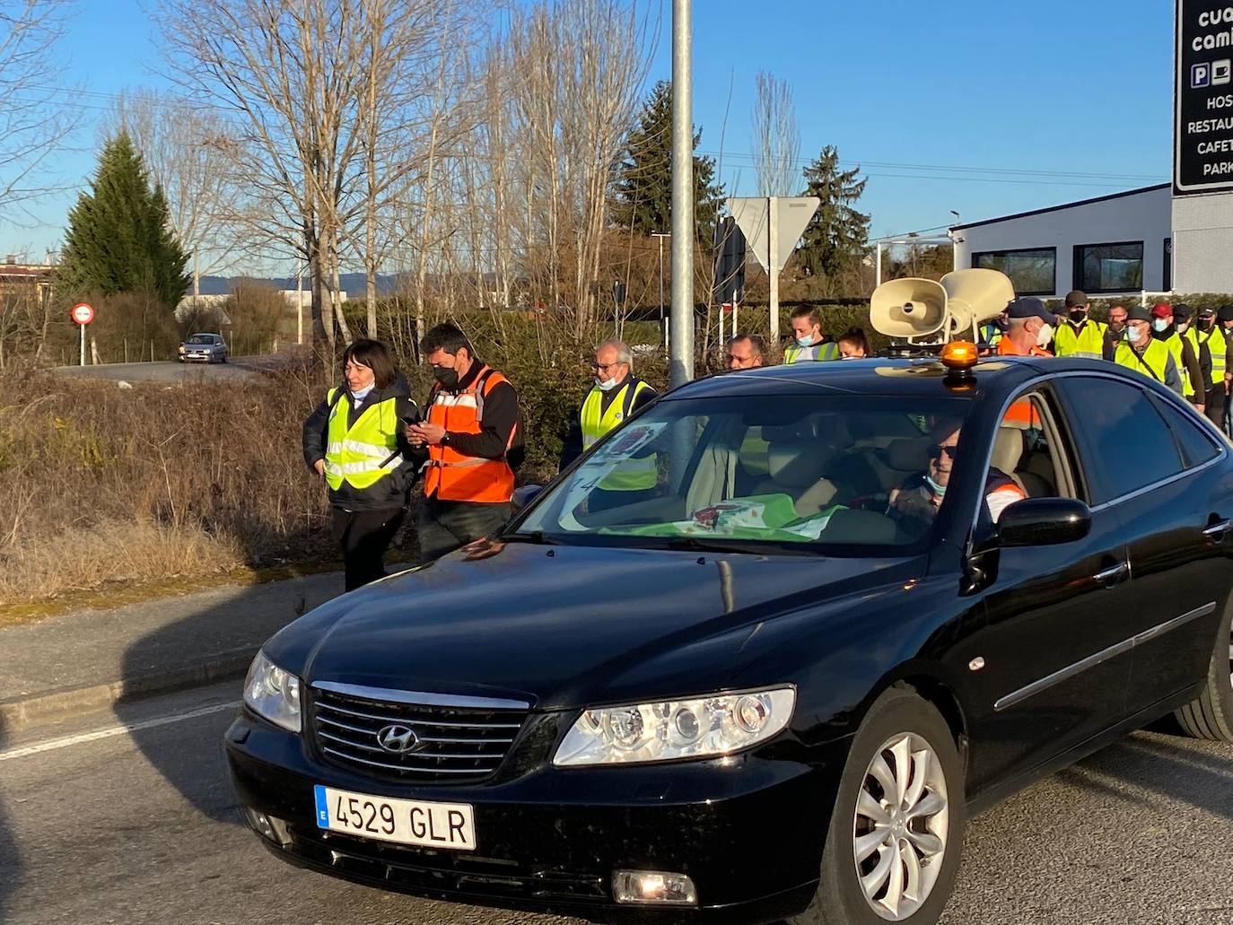 La 'marcha blanca' encara su última etapa entre Cubillos del Sil y Ponferrada.