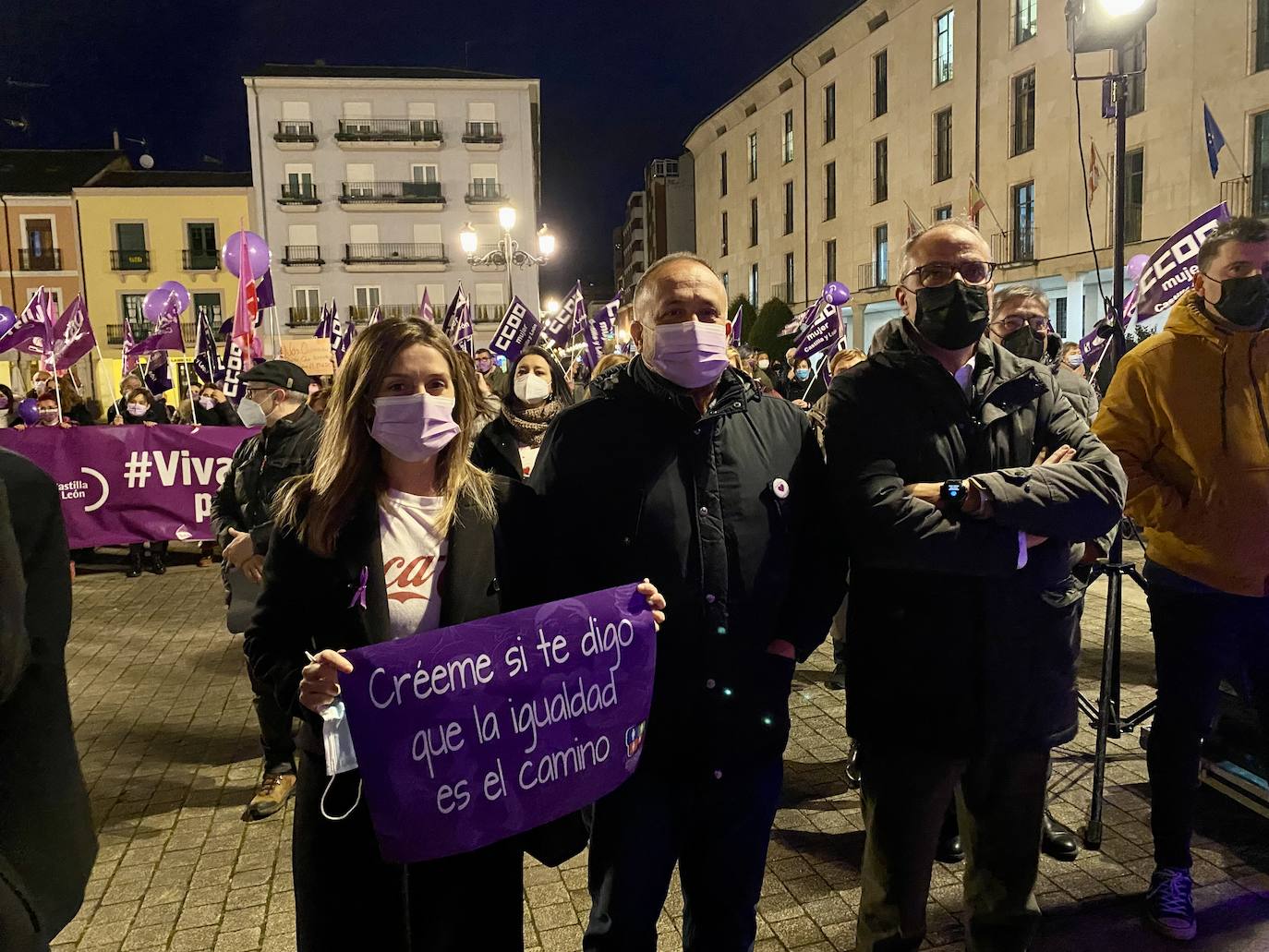 Fotos: Concentración del 8M en Ponferrada