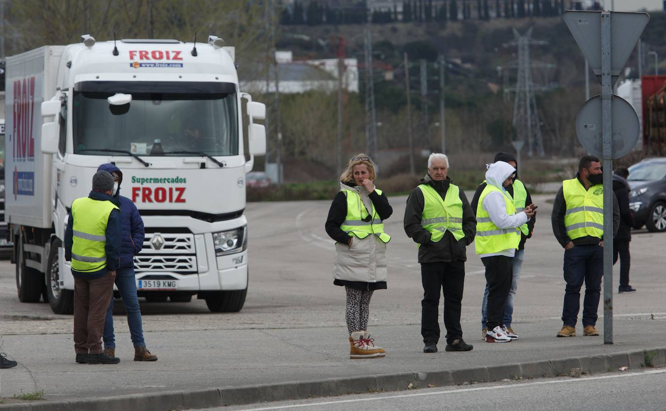 Fotos: Huelga de transportistas en Ponferrada