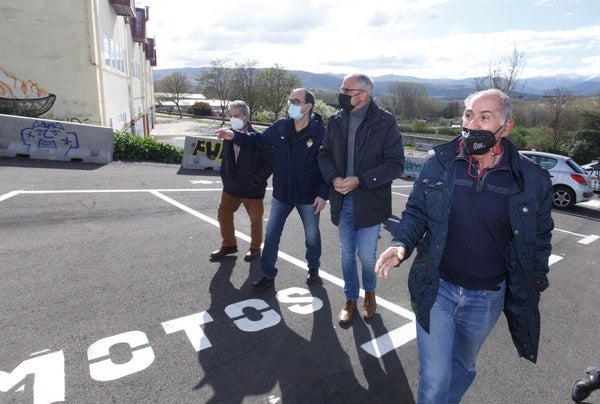 El alcalde de Ponferrada visitó este viernes el barrio de La Borreca.