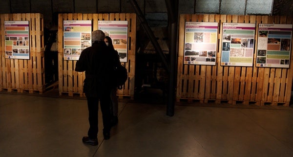 Presentación de la muestra 'Ingeniería industrial en el territorio. El patrimonio industrial' en el Museo de la Energía de Ponferrada.