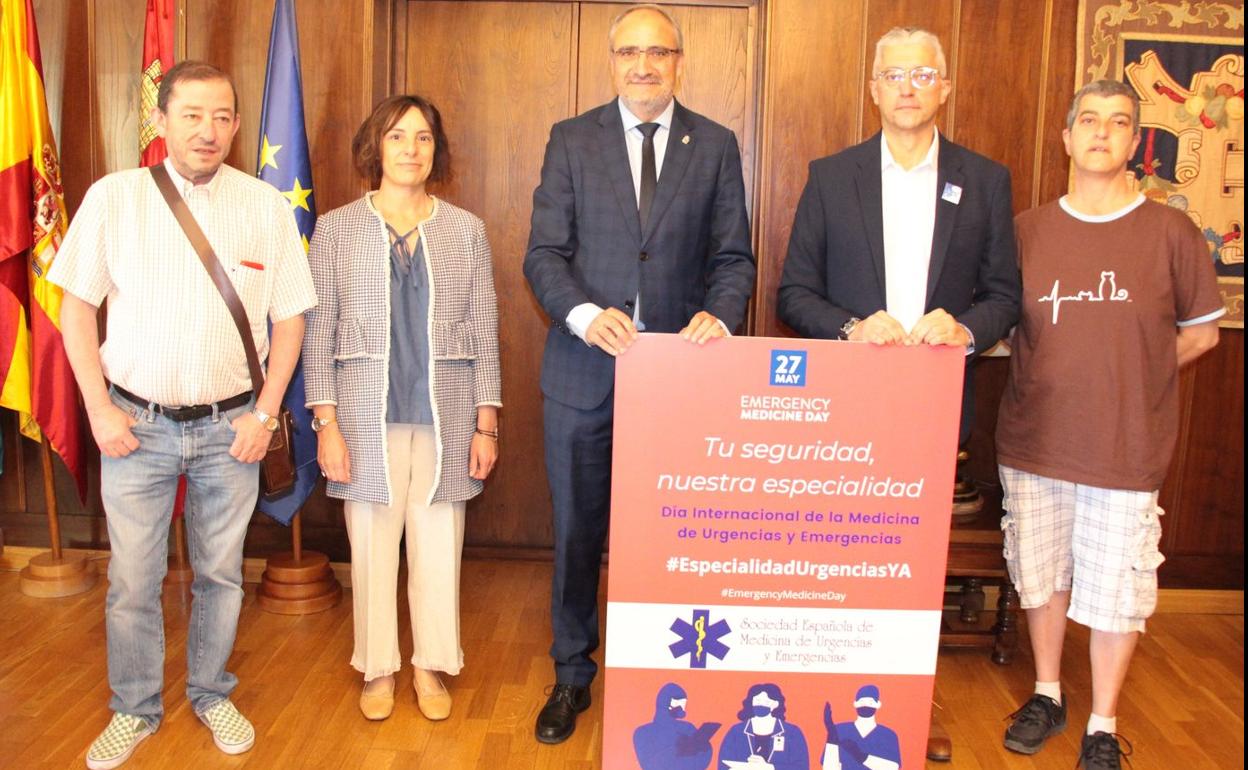 Imagen de la recepción oficial en el Ayuntamiento de Ponferrada. 