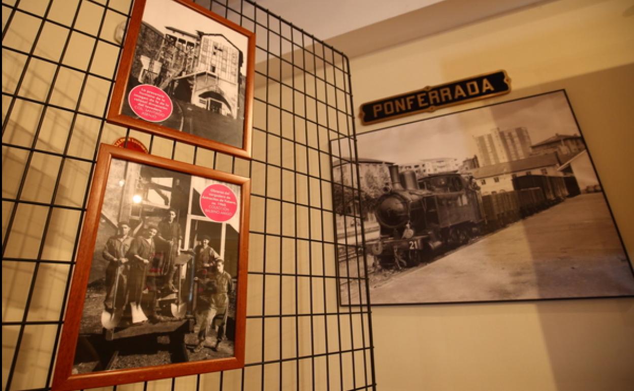 Inaguración de la exposición fotográfica 'Salvar La Recuelga' en el Museo del Ferrocarril de Ponferrada.