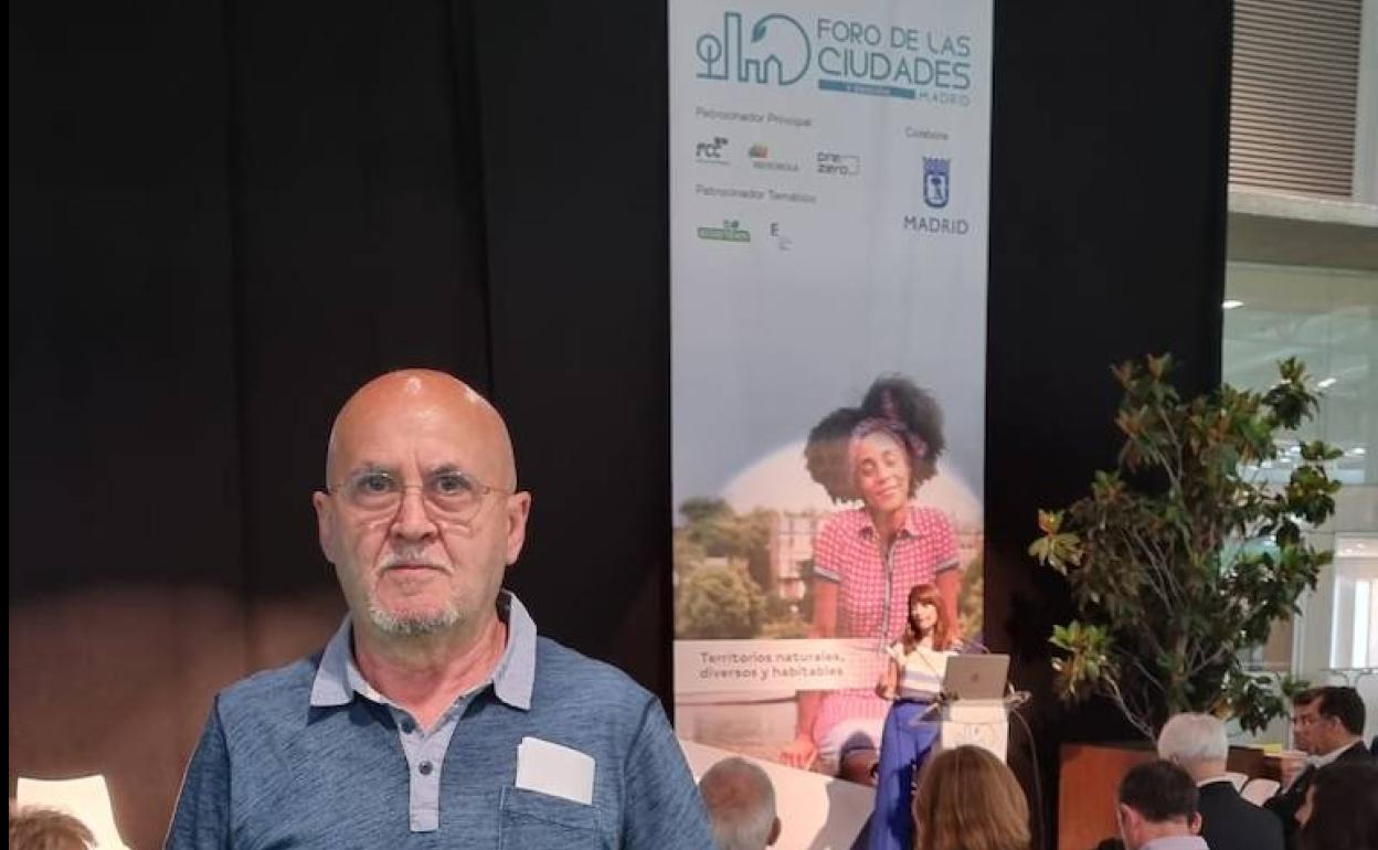 El concejal de Sostenibilidad Medioambiental, en el Foro de las Ciudades.