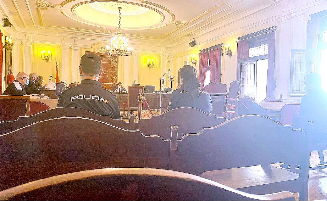 Imagen de la sala durante la celebración del juicio. 