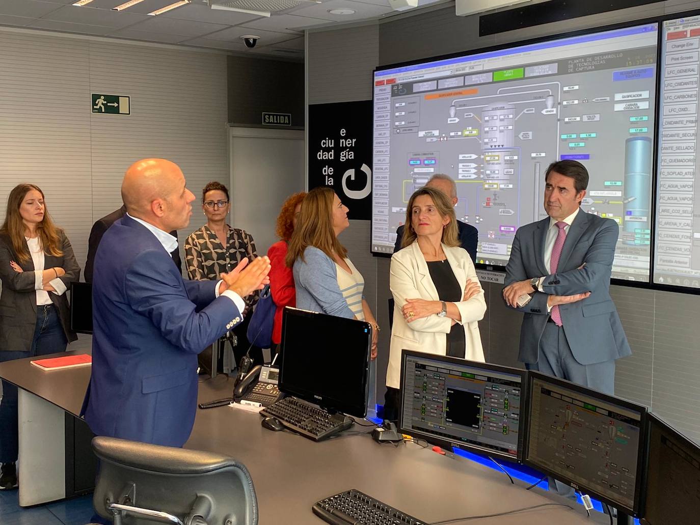 La ministra Teresa Ribera visita el Centro de Desarrollo de Tecnologías de Ciuden en Cubillos del Sil.