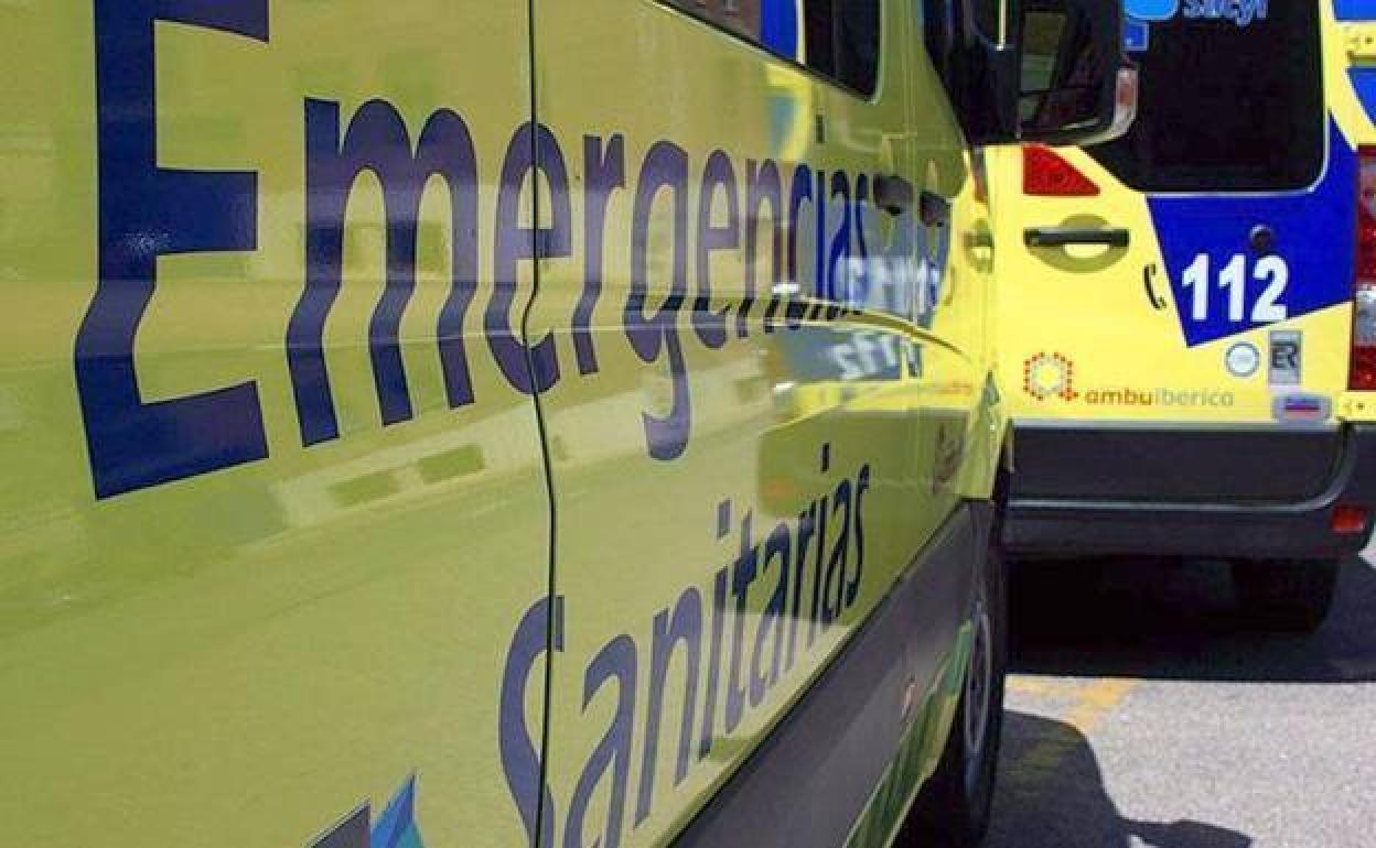 El herido fue traslado al Hospital del Bierzo en una ambulancia del Servicios de Emergencias 112 de Castilla y León. 