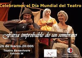 Bembibre celebra el Día del Teatro con la obra 'Farsa de improbable de un sombrero'